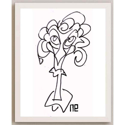 Nezih Danyal Tipler Kişiye Özel Sertifikalı Sınırlı Fine Art Karikatür Baskı NTP00202