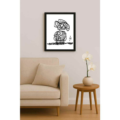 Nezih Danyal Tipler Kişiye Özel Sertifikalı Sınırlı Fine Art Karikatür Baskı NTP00203