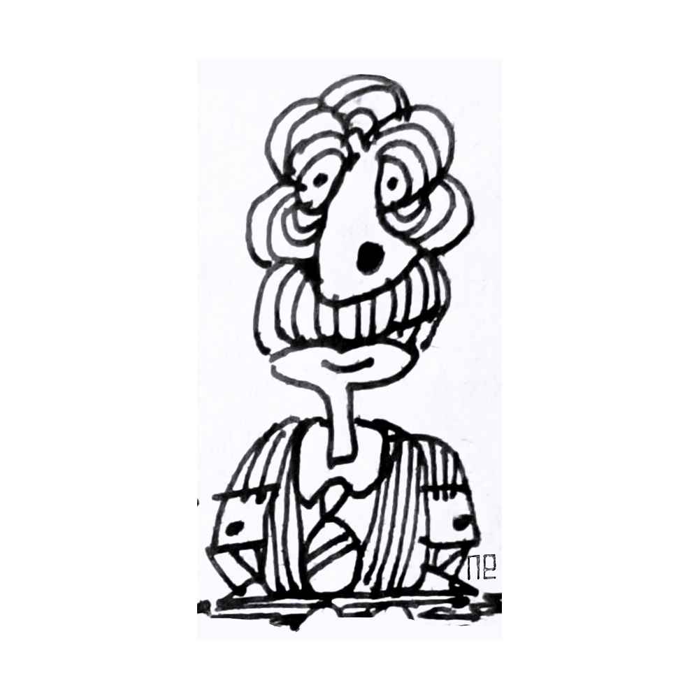 Nezih Danyal Tipler Kişiye Özel Sertifikalı Sınırlı Fine Art Karikatür Baskı NTP00204