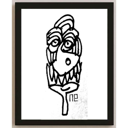Nezih Danyal Tipler Kişiye Özel Sertifikalı Sınırlı Fine Art Karikatür Baskı NTP00205