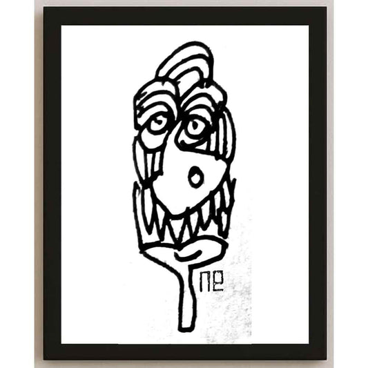 Nezih Danyal Tipler Kişiye Özel Sertifikalı Sınırlı Fine Art Karikatür Baskı NTP00205