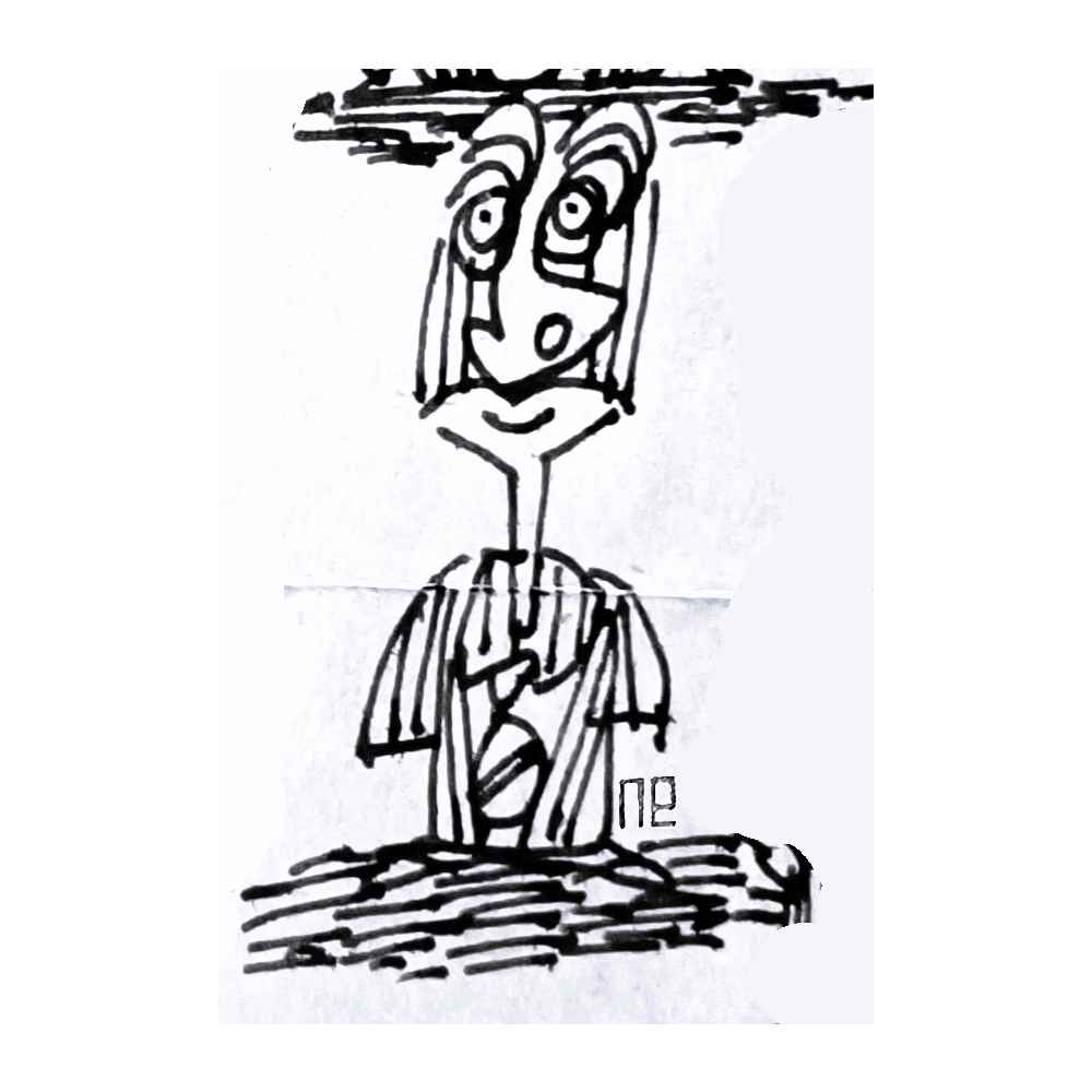 Nezih Danyal Tipler Kişiye Özel Sertifikalı Sınırlı Fine Art Karikatür Baskı NTP00210