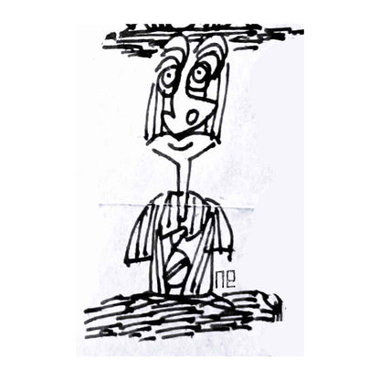 Nezih Danyal Tipler Kişiye Özel Sertifikalı Sınırlı Fine Art Karikatür Baskı NTP00210