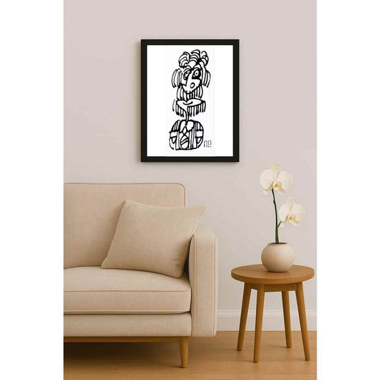 Nezih Danyal Tipler Kişiye Özel Sertifikalı Sınırlı Fine Art Karikatür Baskı NTP00217