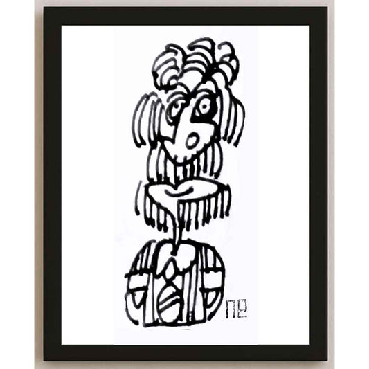 Nezih Danyal Tipler Kişiye Özel Sertifikalı Sınırlı Fine Art Karikatür Baskı NTP00217