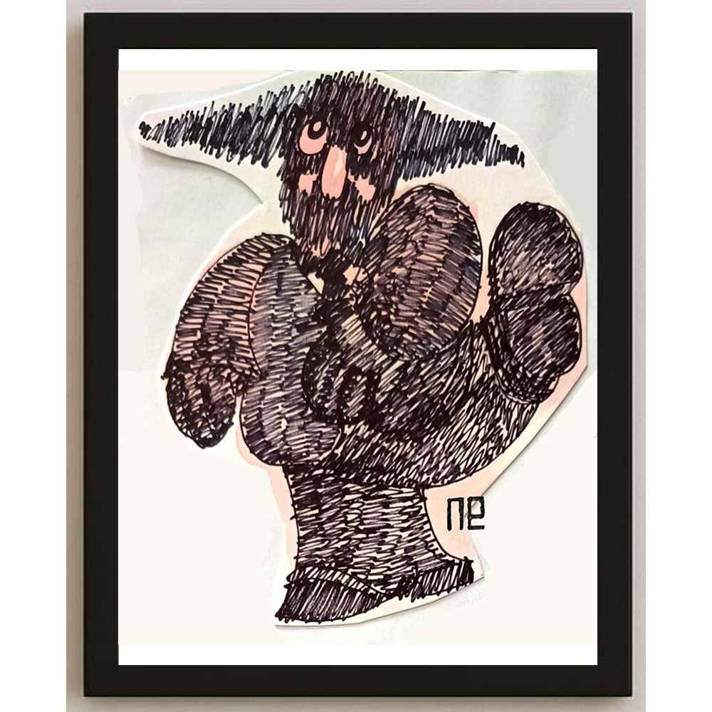 Nezih Danyal Tipler Kişiye Özel Sertifikalı Sınırlı Fine Art Karikatür Baskı NTP00219