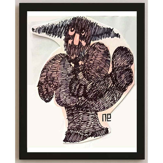 Nezih Danyal Tipler Kişiye Özel Sertifikalı Sınırlı Fine Art Karikatür Baskı NTP00219