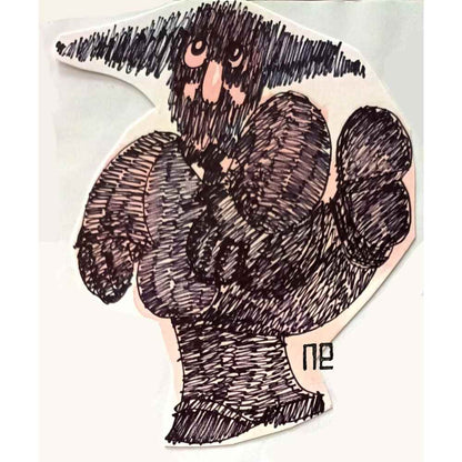 Nezih Danyal Tipler Kişiye Özel Sertifikalı Sınırlı Fine Art Karikatür Baskı NTP00219