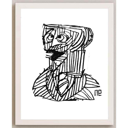 Nezih Danyal Tipler Kişiye Özel Sertifikalı Sınırlı Fine Art Karikatür Baskı NTP00222