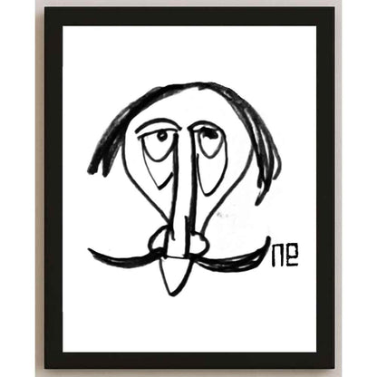 Nezih Danyal Tipler Kişiye Özel Sertifikalı Sınırlı Fine Art Karikatür Baskı NTP00223