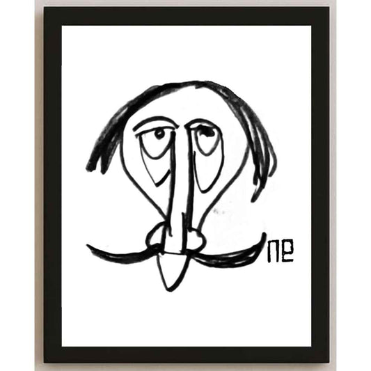 Nezih Danyal Tipler Kişiye Özel Sertifikalı Sınırlı Fine Art Karikatür Baskı NTP00223