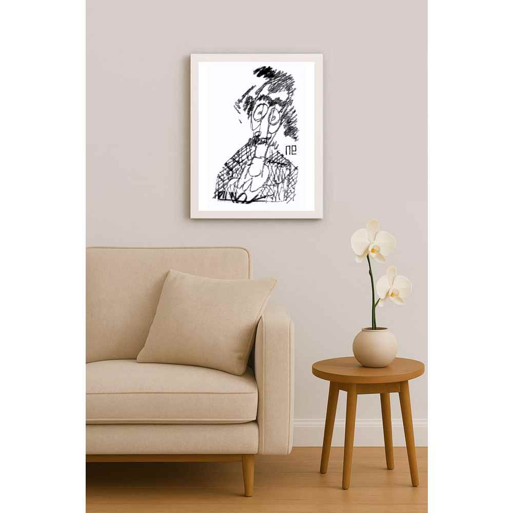 Nezih Danyal Tipler Kişiye Özel Sertifikalı Sınırlı Fine Art Karikatür Baskı NTP00224