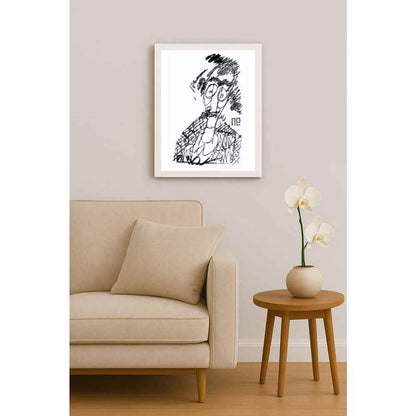 Nezih Danyal Tipler Kişiye Özel Sertifikalı Sınırlı Fine Art Karikatür Baskı NTP00224