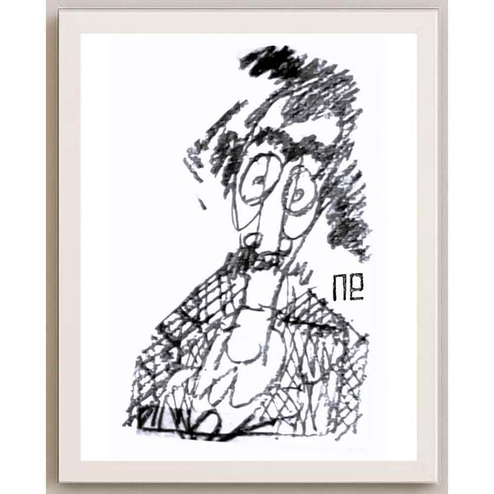 Nezih Danyal Tipler Kişiye Özel Sertifikalı Sınırlı Fine Art Karikatür Baskı NTP00224