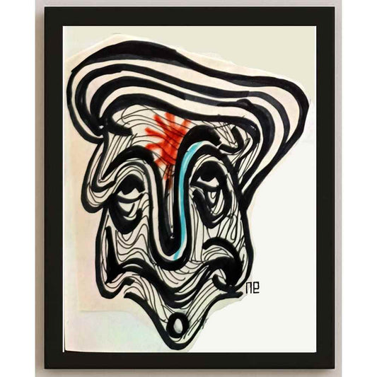 Nezih Danyal Tipler Kişiye Özel Sertifikalı Sınırlı Fine Art Karikatür Baskı NTP00228