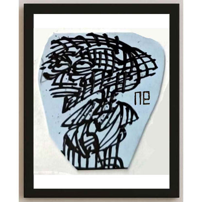 Nezih Danyal Tipler Kişiye Özel Sertifikalı Sınırlı Fine Art Karikatür Baskı NTP00229