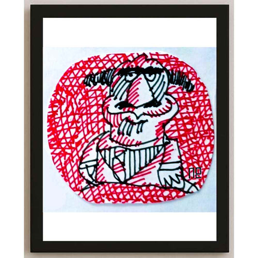 Nezih Danyal Tipler Kişiye Özel Sertifikalı Sınırlı Fine Art Karikatür Baskı NTP00231