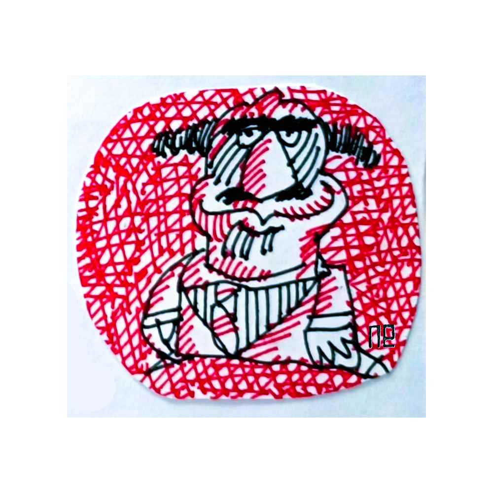 Nezih Danyal Tipler Kişiye Özel Sertifikalı Sınırlı Fine Art Karikatür Baskı NTP00231