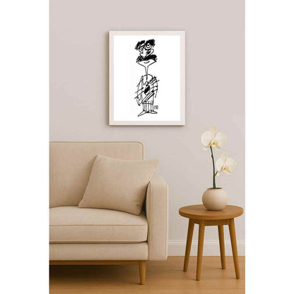 Nezih Danyal Tipler Kişiye Özel Sertifikalı Sınırlı Fine Art Karikatür Baskı NTP00238