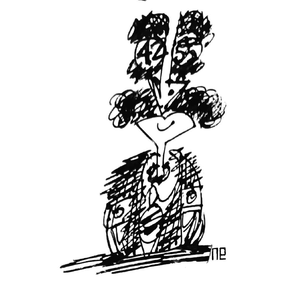 Nezih Danyal Tipler Kişiye Özel Sertifikalı Sınırlı Fine Art Karikatür Baskı NTP00240