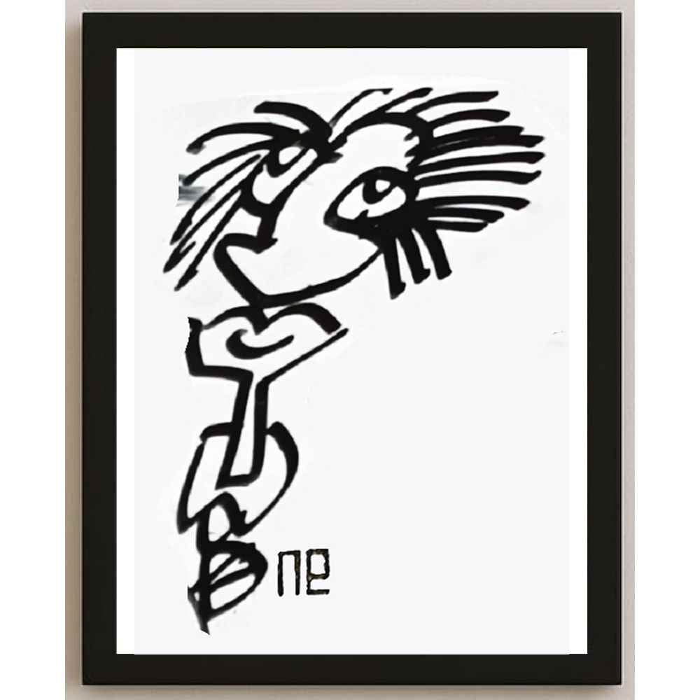 Nezih Danyal Tipler Kişiye Özel Sertifikalı Sınırlı Fine Art Karikatür Baskı NTP00242