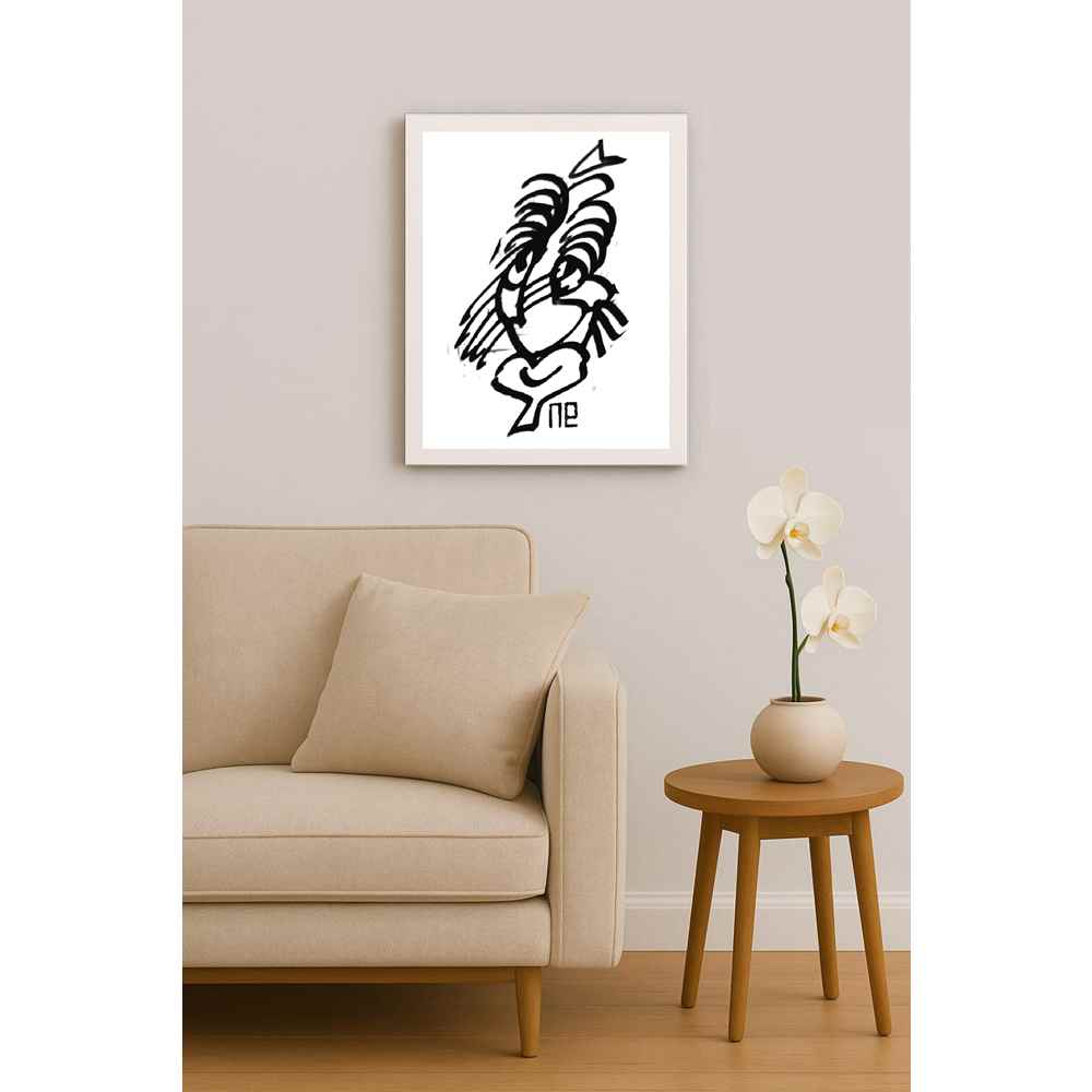 Nezih Danyal Tipler Kişiye Özel Sertifikalı Sınırlı Fine Art Karikatür Baskı NTP00245