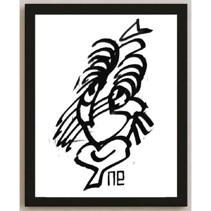 Nezih Danyal Tipler Kişiye Özel Sertifikalı Sınırlı Fine Art Karikatür Baskı NTP00245