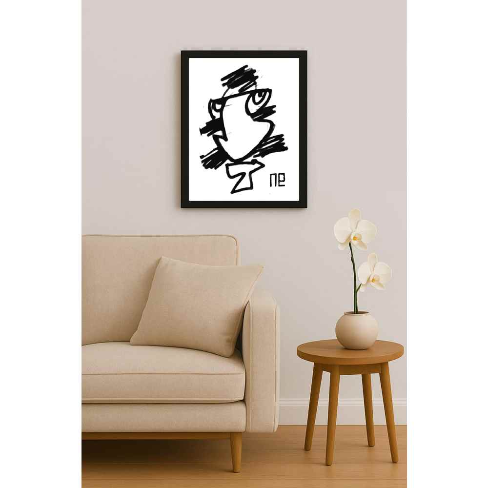 Nezih Danyal Tipler Kişiye Özel Sertifikalı Sınırlı Fine Art Karikatür Baskı NTP00246