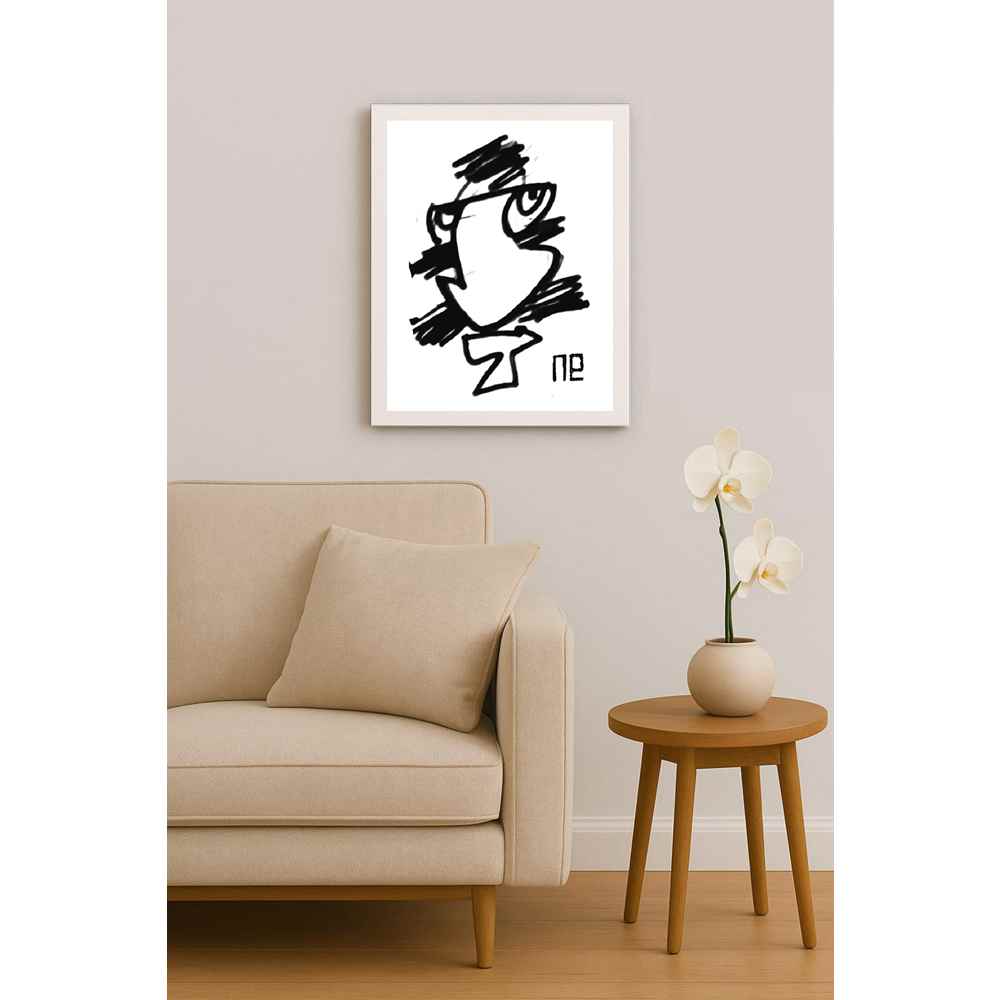 Nezih Danyal Tipler Kişiye Özel Sertifikalı Sınırlı Fine Art Karikatür Baskı NTP00246