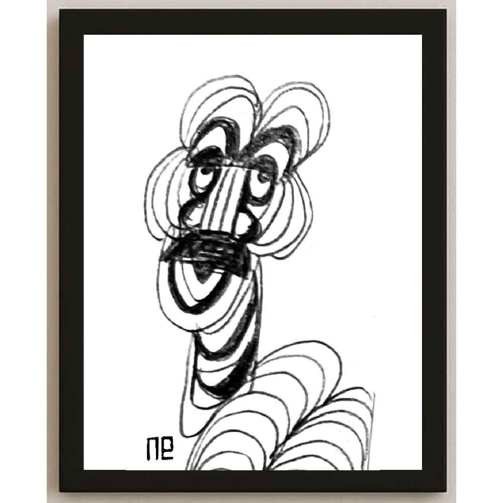 Nezih Danyal Tipler Kişiye Özel Sertifikalı Sınırlı Fine Art Karikatür Baskı NTP00248