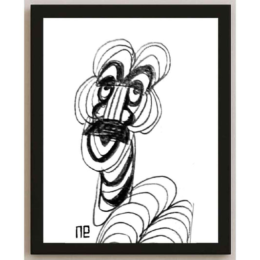 Nezih Danyal Tipler Kişiye Özel Sertifikalı Sınırlı Fine Art Karikatür Baskı NTP00248