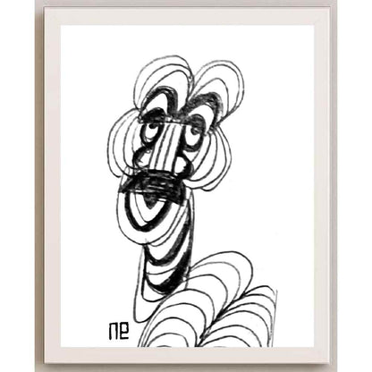 Nezih Danyal Tipler Kişiye Özel Sertifikalı Sınırlı Fine Art Karikatür Baskı NTP00248