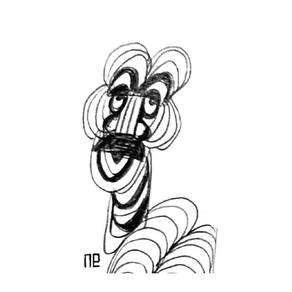 Nezih Danyal Tipler Kişiye Özel Sertifikalı Sınırlı Fine Art Karikatür Baskı NTP00248