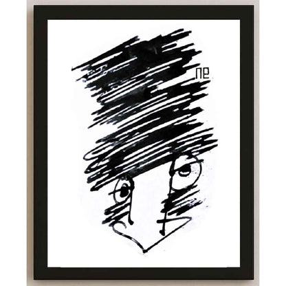 Nezih Danyal Tipler Kişiye Özel Sertifikalı Sınırlı Fine Art Karikatür Baskı NTP00251
