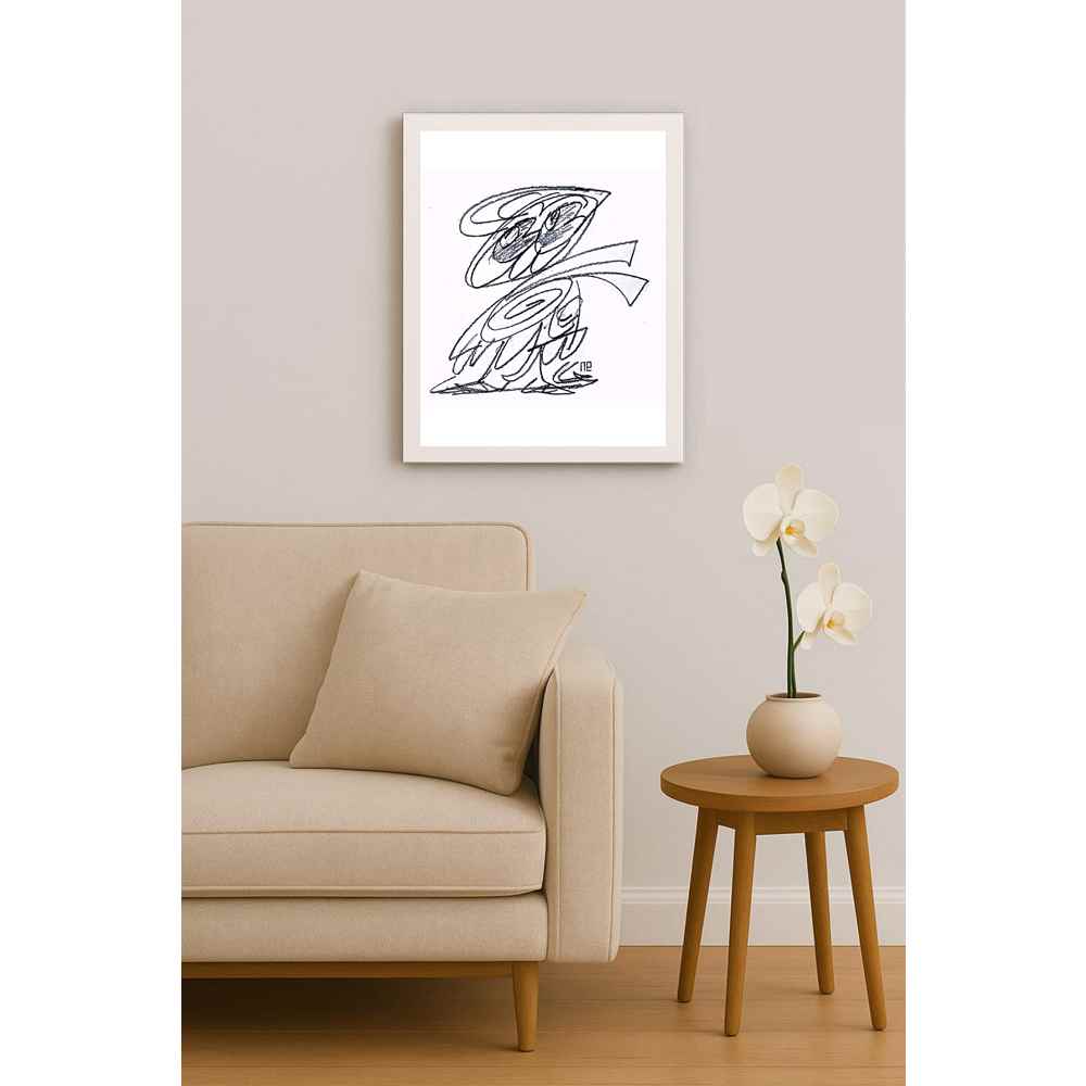Nezih Danyal Tipler Kişiye Özel Sertifikalı Sınırlı Fine Art Karikatür Baskı NTP00252