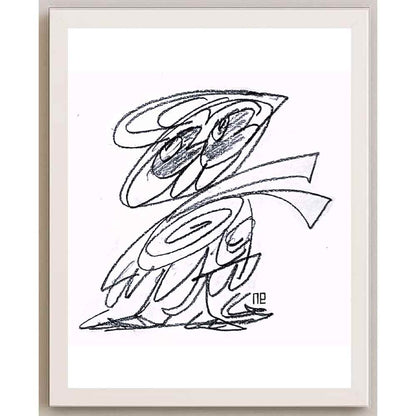 Nezih Danyal Tipler Kişiye Özel Sertifikalı Sınırlı Fine Art Karikatür Baskı NTP00252