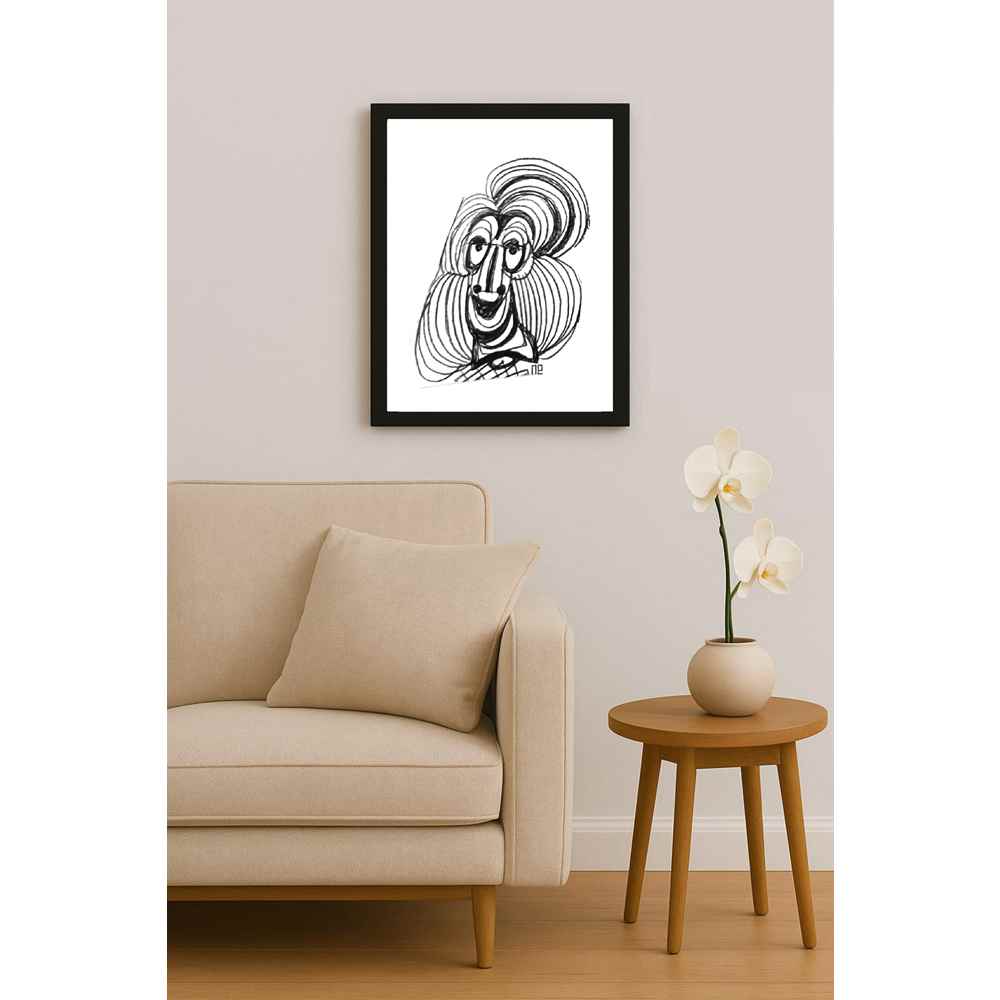 Nezih Danyal Tipler Kişiye Özel Sertifikalı Sınırlı Fine Art Karikatür Baskı NTP00255
