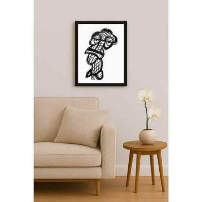 Nezih Danyal Tipler Kişiye Özel Sertifikalı Sınırlı Fine Art Karikatür Baskı NTP00256