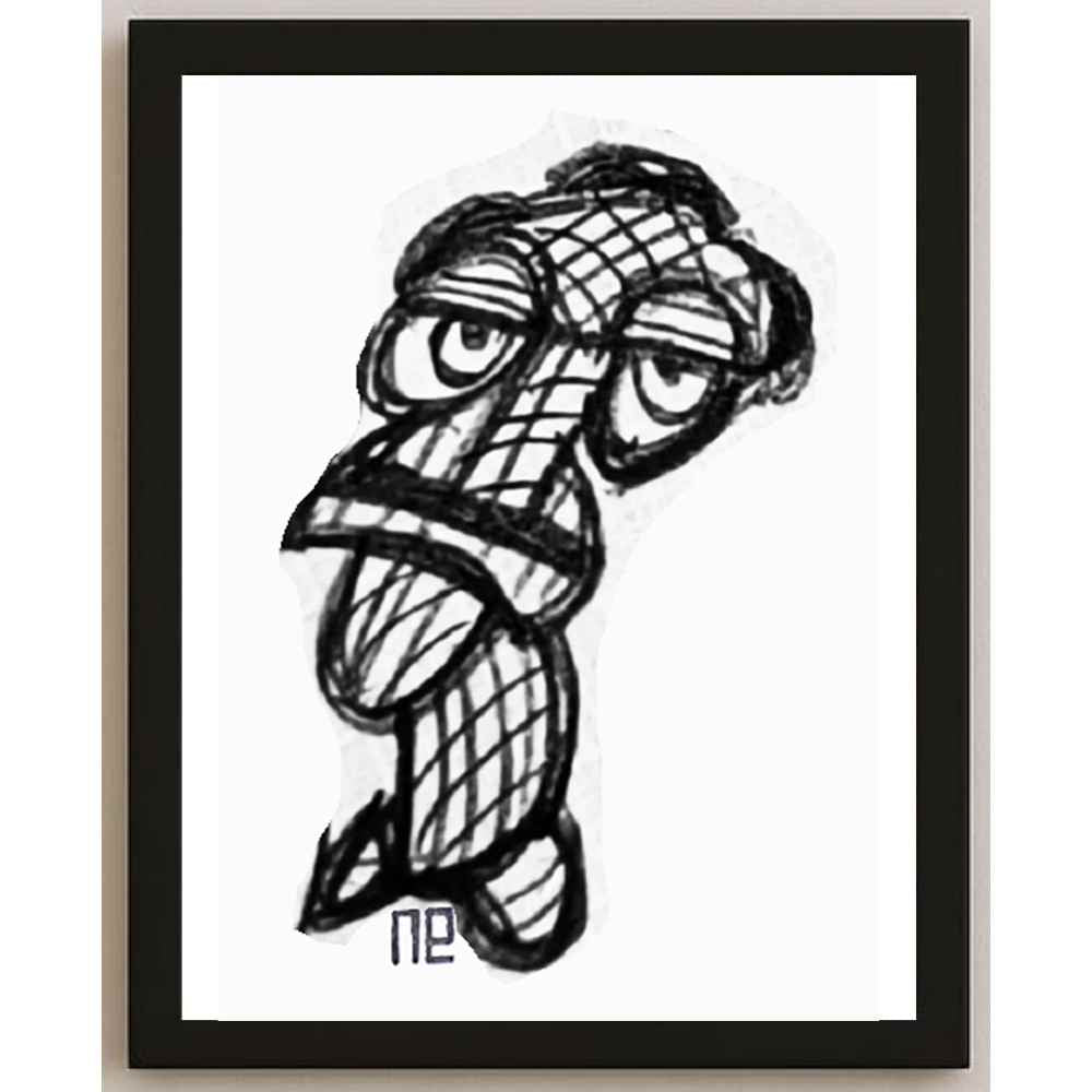 Nezih Danyal Tipler Kişiye Özel Sertifikalı Sınırlı Fine Art Karikatür Baskı NTP00256
