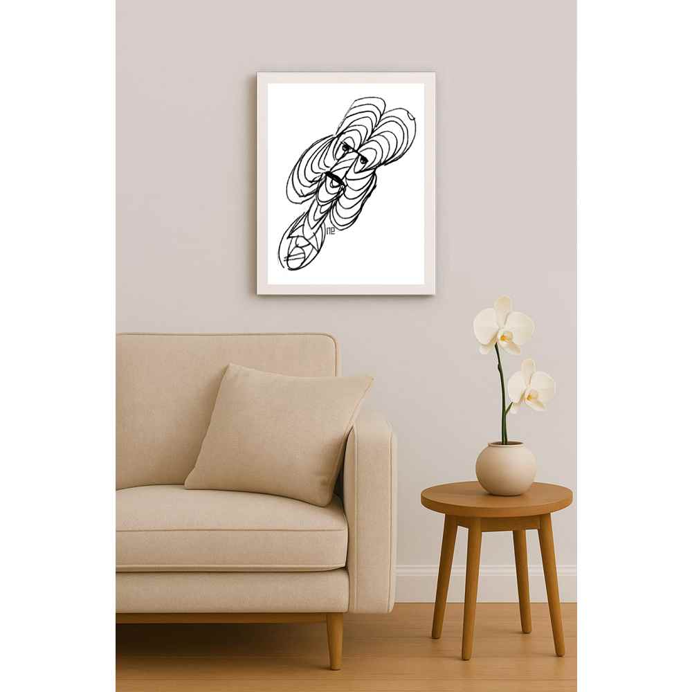 Nezih Danyal Tipler Kişiye Özel Sertifikalı Sınırlı Fine Art Karikatür Baskı NTP00259