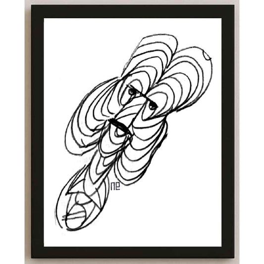 Nezih Danyal Tipler Kişiye Özel Sertifikalı Sınırlı Fine Art Karikatür Baskı NTP00259