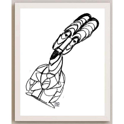 Nezih Danyal Tipler Kişiye Özel Sertifikalı Sınırlı Fine Art Karikatür Baskı NTP00260