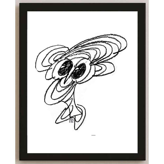 Nezih Danyal Tipler Kişiye Özel Sertifikalı Sınırlı Fine Art Karikatür Baskı NTP00261