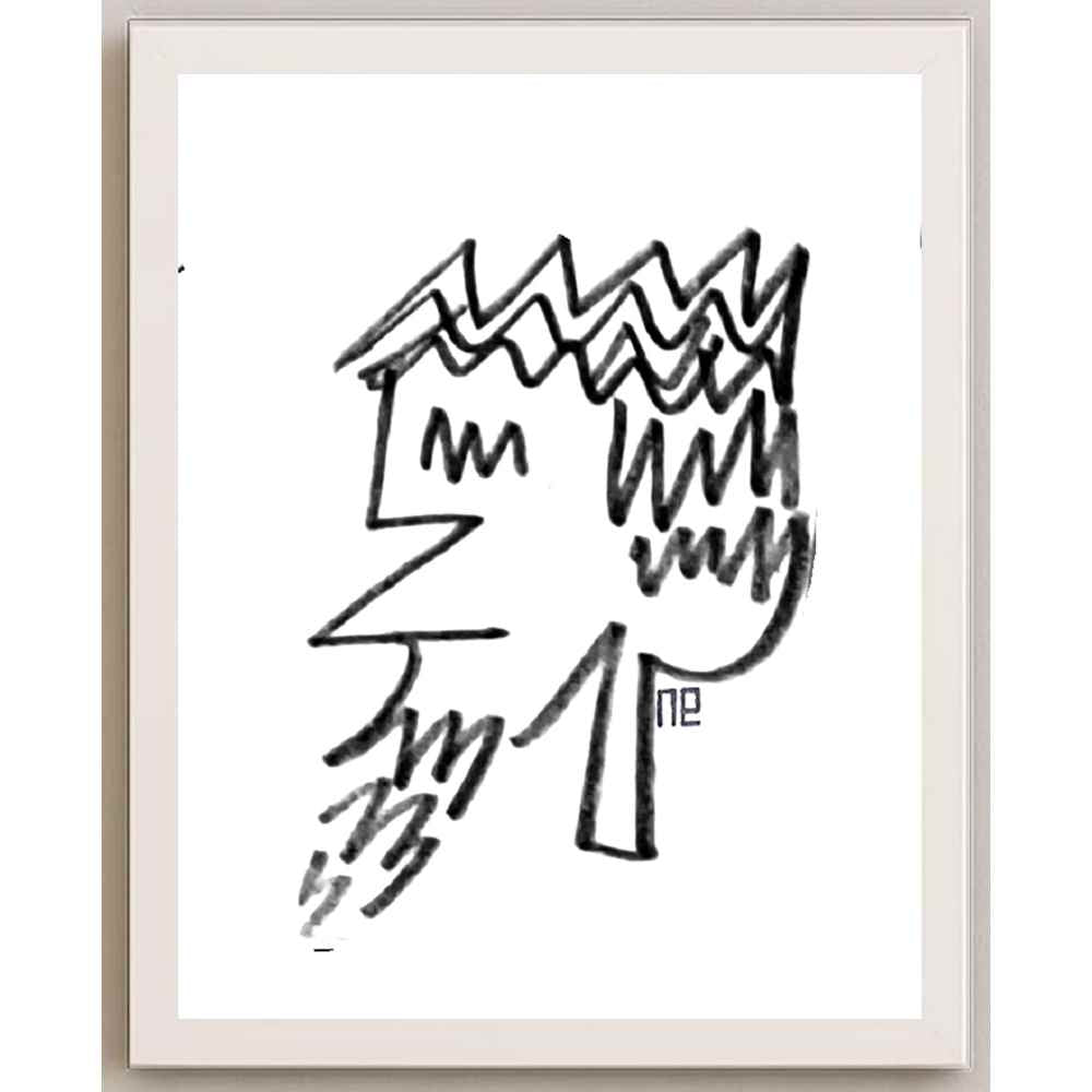 Nezih Danyal Tipler Kişiye Özel Sertifikalı Sınırlı Fine Art Karikatür Baskı NTP00263