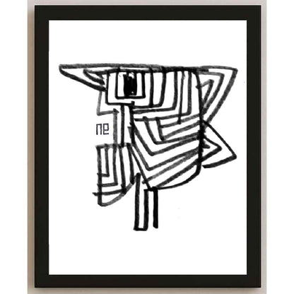 Nezih Danyal Tipler Kişiye Özel Sertifikalı Sınırlı Fine Art Karikatür Baskı NTP00265