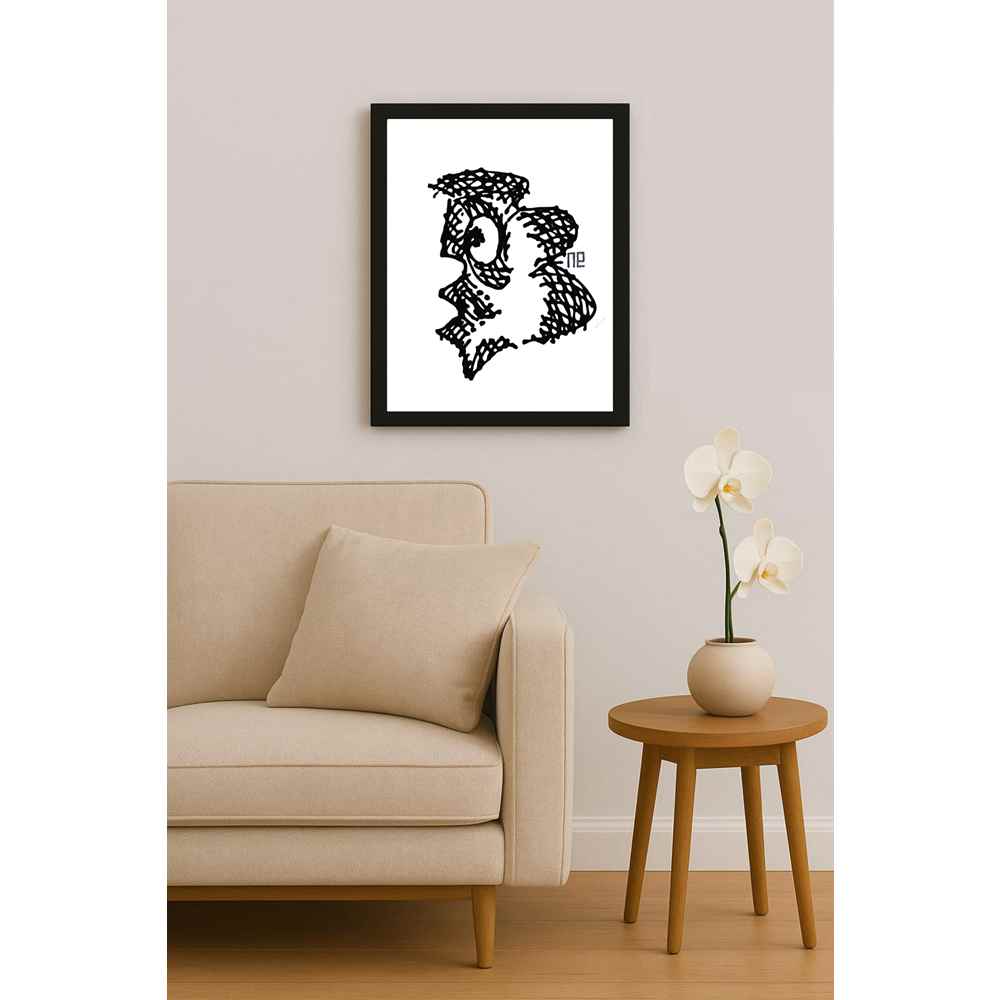 Nezih Danyal Tipler Kişiye Özel Sertifikalı Sınırlı Fine Art Karikatür Baskı NTP00267