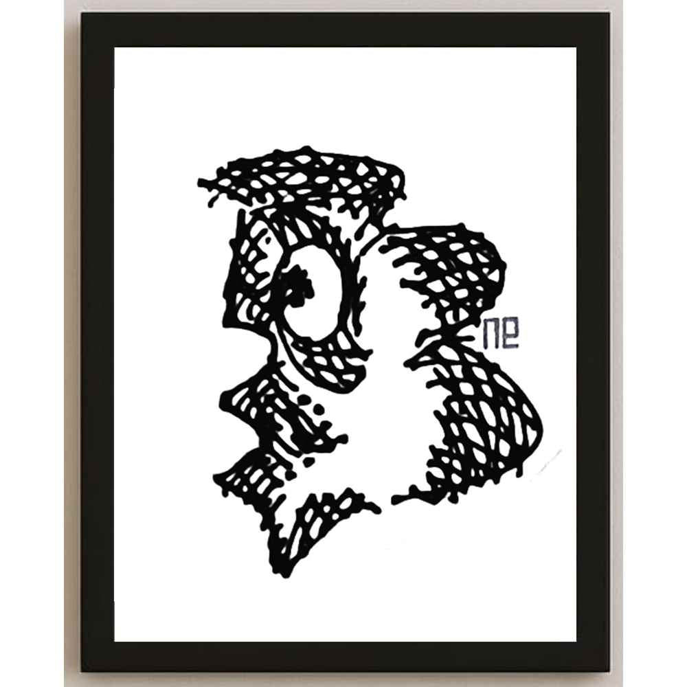 Nezih Danyal Tipler Kişiye Özel Sertifikalı Sınırlı Fine Art Karikatür Baskı NTP00267