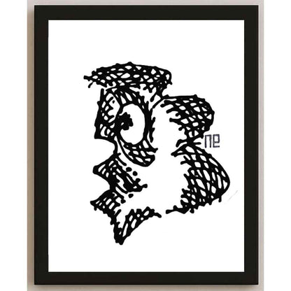 Nezih Danyal Tipler Kişiye Özel Sertifikalı Sınırlı Fine Art Karikatür Baskı NTP00267