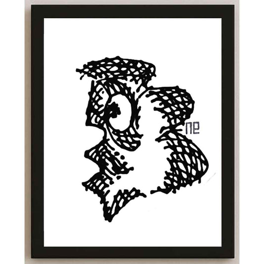 Nezih Danyal Tipler Kişiye Özel Sertifikalı Sınırlı Fine Art Karikatür Baskı NTP00267