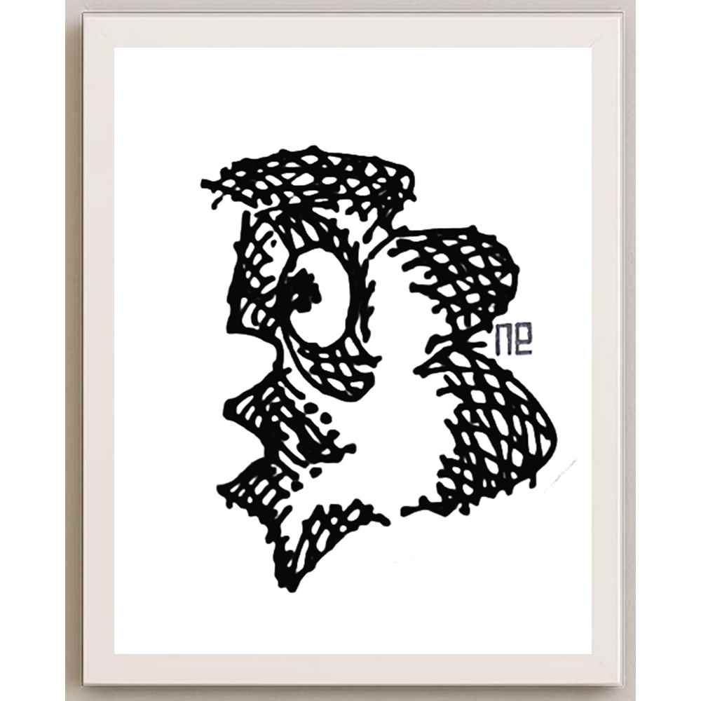 Nezih Danyal Tipler Kişiye Özel Sertifikalı Sınırlı Fine Art Karikatür Baskı NTP00267